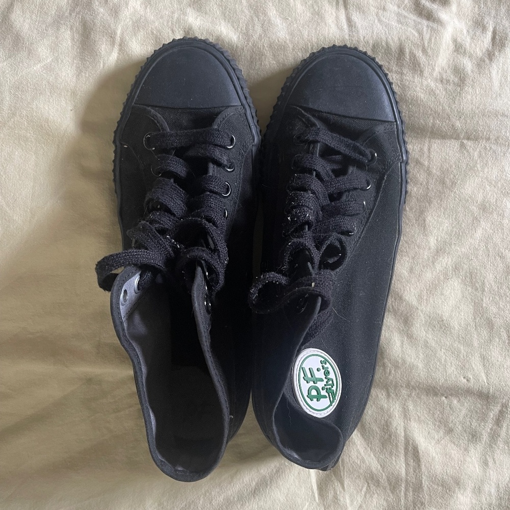PF Flyers 1993 CENTER HI TOP LIMITED EDITION CANVAS SNEAKER Men’s Size 9 Black
